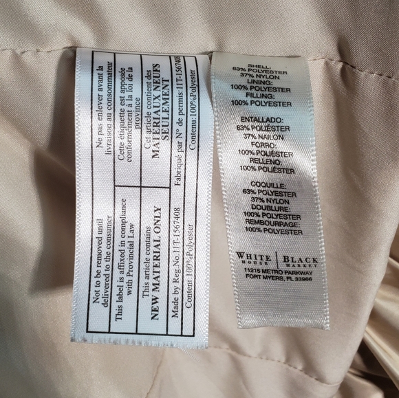 White House Black Market Zip Up Vest Size Small - Picture 6 of 6